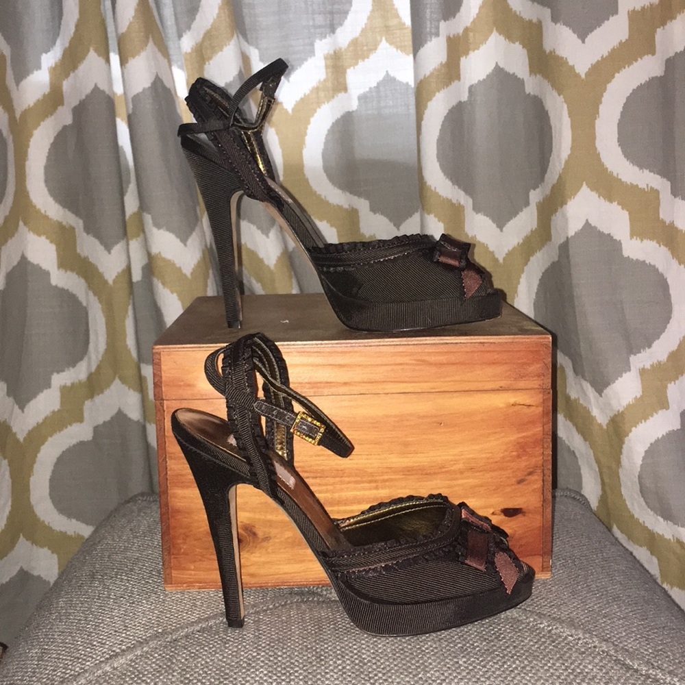 JLo by Jennifer Lopez Peep-Toe High Heels.